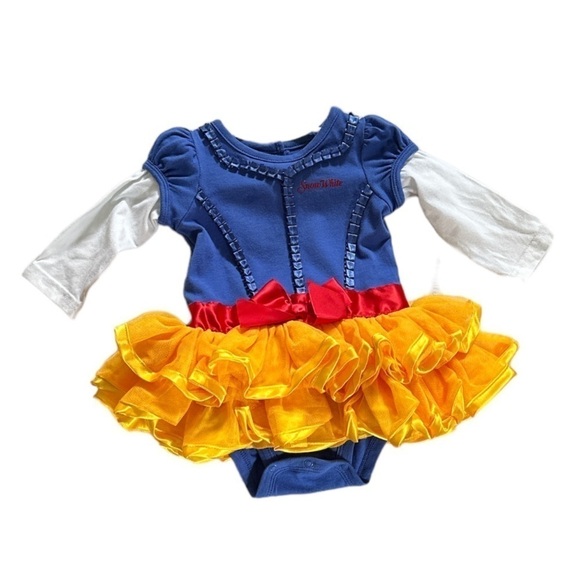 Disney Baby Snow White Onesie w/ Ballerina Mesh & Ribbon Attached Skirt 6 months - Picture 14 of 15